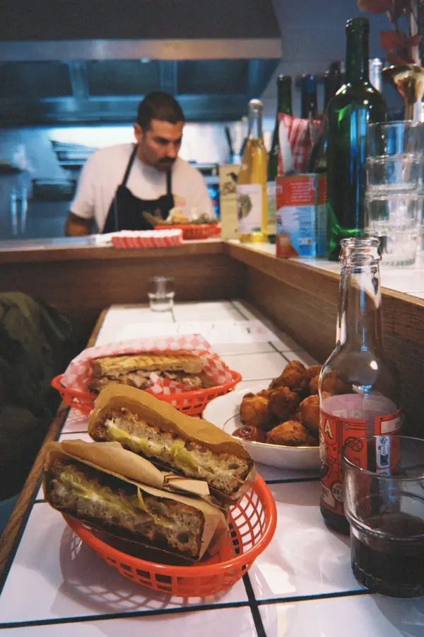 Grilled cheese sur le comptoir